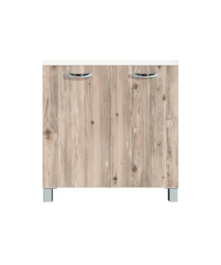 BASE CUCINA CON 2 ANTE E RIPIANO "EASY", 80 CM