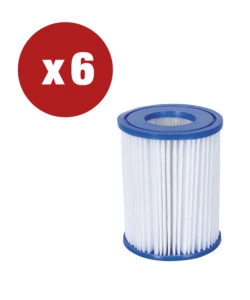 OFFERTA 6 PEZZI FILTRO A CARTUCCIA I PER POMPE BESTWAY DA 1.249 LT/ORA - COD. 58093