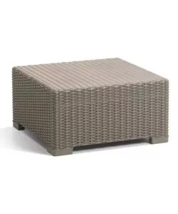 TAVOLINO DA ESTERNO CALIFORNIA COLOR CAPPUCCINO, 68X68X35 CM - KETER