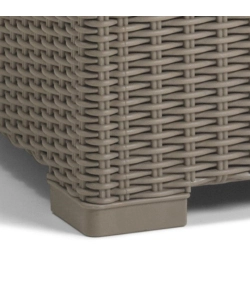 TAVOLINO DA ESTERNO CALIFORNIA COLOR CAPPUCCINO, 68X68X35 CM - KETER