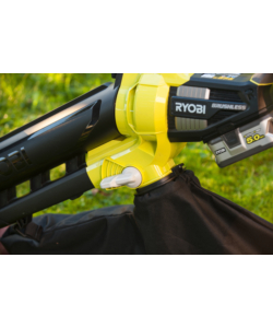 SOFFIATORE ASPIRATORE A BATTERIA RYOBI "OBV18" 18V, SOLO CORPO MACCHINA