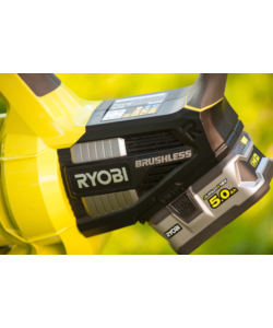 SOFFIATORE ASPIRATORE A BATTERIA RYOBI "OBV18" 18V, SOLO CORPO MACCHINA