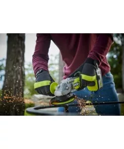 SMERIGLIATRICE ANGOLARE BRUSHLESS A BATTERIA RYOBI "R18AG-0" 125MM 18V, SOLO CORPO MACCHINA