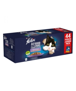 CONFEZIONE DA 44 BUSTINE MONODOSE PER GATTO PURINA "FELIX LE GHIOTTONERIE", 44X85 GR