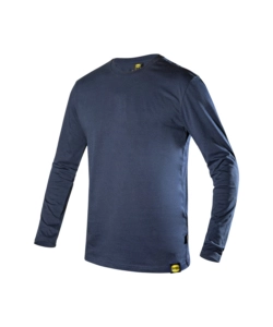 DIADORA T-SHIRT DA LAVORO MANICA LUNGA ML MONO ORGANIC BLU, TG XL