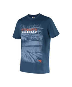 DIADORA T-SHIRT DA LAVORO MANICA CORTA ORGANIC BLU, TG XXL