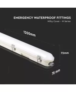 PLAFONIERA LED CON CHIP SAMSUNG IMPERMEABILE 6500K 36W, 120 CM