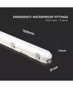 PLAFONIERA LED CON CHIP SAMSUNG IMPERMEABILE 4000K 36W, 120CM