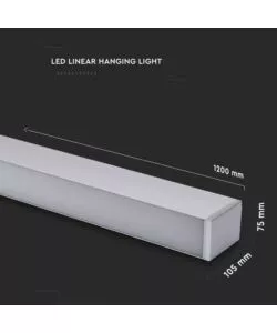 PLAFONIERA LED A SOSPENSIONE CON CHIP SAMSUNG 4000K 50W, 6000LM