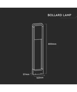 PALETTO LED PER ESTERNO BIANCO 3000K, 10W