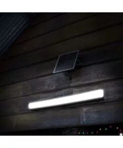 PLAFONIERA LED PER ESTERNI CON PANNELLO SOLARE E SENSORE DI MOVIMENTO