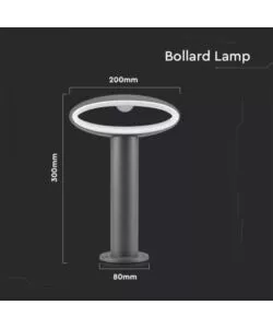 LAMPADA LED DA GIARDINO GRIGIA 3000K, 9W