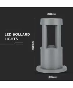 LAMPADA LED DA GIARDINO GRIGIO H25 CM 4000K, 10W