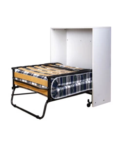 MOBILE LETTO ESTRAIBILE A SCOMPARSA CON RETE E MATERASSO 80X190 CM
