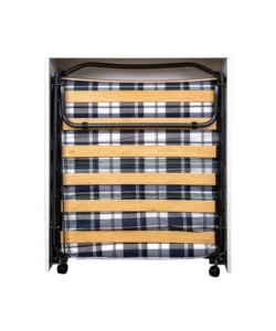 MOBILE LETTO ESTRAIBILE A SCOMPARSA CON RETE E MATERASSO 80X190 CM