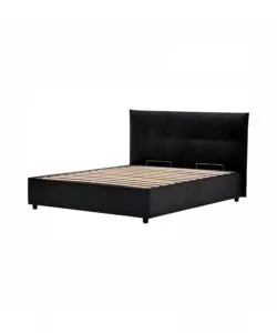 LETTO MATRIMONIALE CONTENITORE "EASY" NERO 160X190 CM