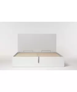 Letto matrimoniale con contenitore "Hi box" bianco 160x190 cm