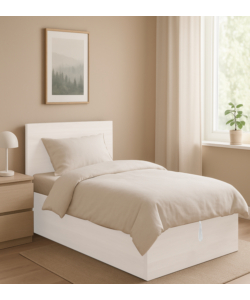 LETTO SINGOLO CONTENITORE "HI BOX" BIANCO 90X190 CM