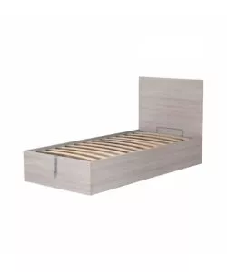 LETTO SINGOLO CONTENITORE "HI BOX" OLMO NATURALE 90X190 CM
