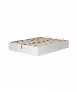 LETTO MATRIMONIALE CONTENITORE "BED BOX" BIANCO 160X190 CM