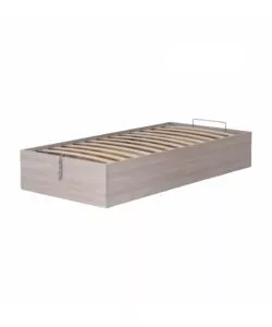 LETTO SINGOLO CONTENITORE "BED BOX" OLMO NATURALE 90X190 CM