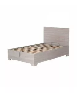 LETTO PIAZZA E MEZZA CONTENITORE CON PIEDINI "HI BOX" OLMO NATURALE 120X190 CM