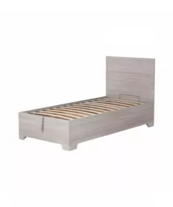 LETTO SINGOLO CONTENITORE CON PIEDINI "HI BOX" OLMO NATURALE 90X190 CM