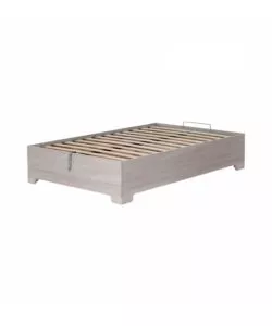 LETTO PIAZZA E MEZZA CONTENITORE CON PIEDINI "BED BOX" OLMO NATURALE 120X190 CM