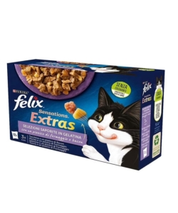 FELIX SENSATIONS EXTRAS SAPORITE, 12X85 GR