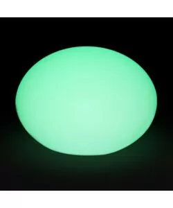 OVALE DECORATIVO DA ESTERNO LUMINOSO LED RGBB RICARICABILE 20X14 CM