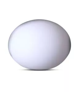 OVALE DECORATIVO DA ESTERNO LUMINOSO LED RGBB RICARICABILE 20X14 CM