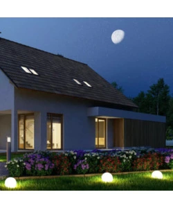 SFERA DECORATIVA DA ESTERNO LUMINOSA LED RGB RICARICABILE
