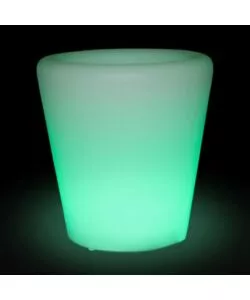 VASO DECORATIVO PER ESTERNO CON ILLUMINAZIONE LED RGB 28X29 CM
