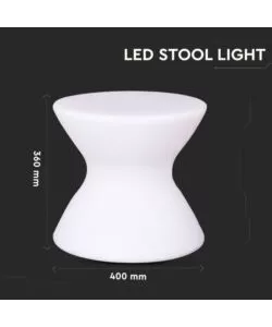 SGABELLO LUMINOSO LED RICARICABILE RGB 3W