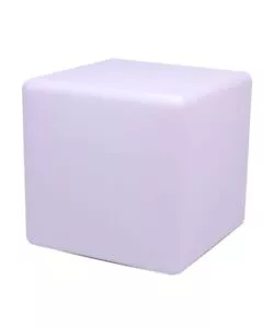 CUBO DECORATIVO PER ESTERNO CON ILLUMINAZIONE LED RGB E TELECOMANDO 40X40X40 CM