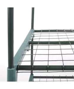 SERRA RETTANGOLARE A 2 RIPIANI CON TELO TRASPARENTE 69X49X98 CM - VERDELOOK