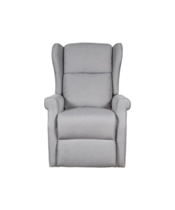 POLTRONA RELAX CON RECLINER ELETTRICO BELLAHOME "BERG" TESSUTO GRIGIO, 72,5X94X109 CM