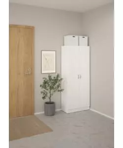 ARMADIO MULTIFUNZIONE BIANCO 69,2X34,6X170,4 CM