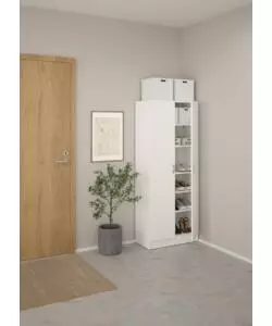 ARMADIO MULTIFUNZIONE BIANCO 69,2X34,6X170,4 CM