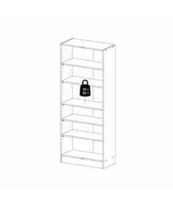 ARMADIO MULTIFUNZIONE BIANCO 69,2X34,6X170,4 CM