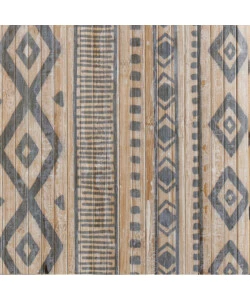 TAPPETO DA INTERNO IN BAMBOO "ETNIC BIANCO-GRIGIO", 140X200 CM