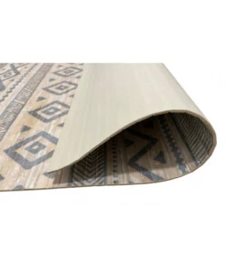 TAPPETO DA INTERNO IN BAMBOO "ETNIC BIANCO-GRIGIO", 140X200 CM