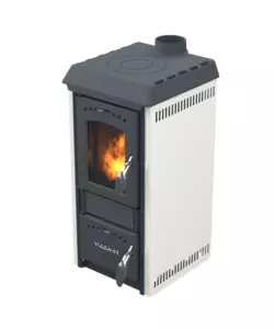 STUFA A LEGNA VULCANIA "KATIA" BIANCO 5,6 KW