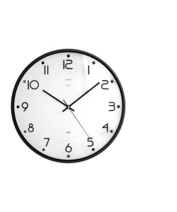 OROLOGIO DA PARETE "SCHRODER" TONDO - NERO E BIANCO - 40CM