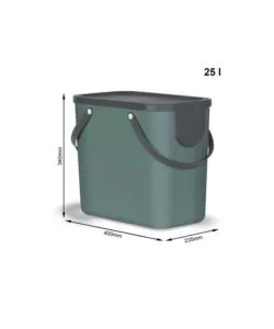 PATTUMIERA "ALBULA" VERDE 25 LITRI