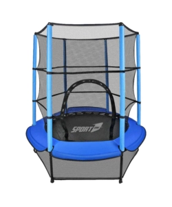 TAPPETO ELASTICO PER BAMBINI CON RETE MODELLO "FREE", DIAMETRO 140 CM