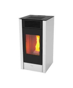 STUFA A PELLET CANADIAN STOVE "NEVADA 12" BIANCO 10,6 KW
