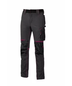 PANTALONE DA LAVORO ATOM GREY/FUCSIA, TG S