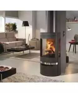 STUFA A LEGNA PANADERO "SUERTE" GRIGIO 8 KW