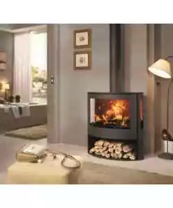 STUFA A LEGNA PANADERO "IRIS" GRIGIO 7,8 KW